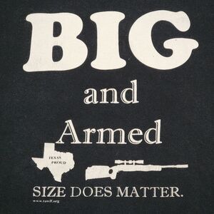 Big And Armed Graphic SS Black Tee - Size 3XL